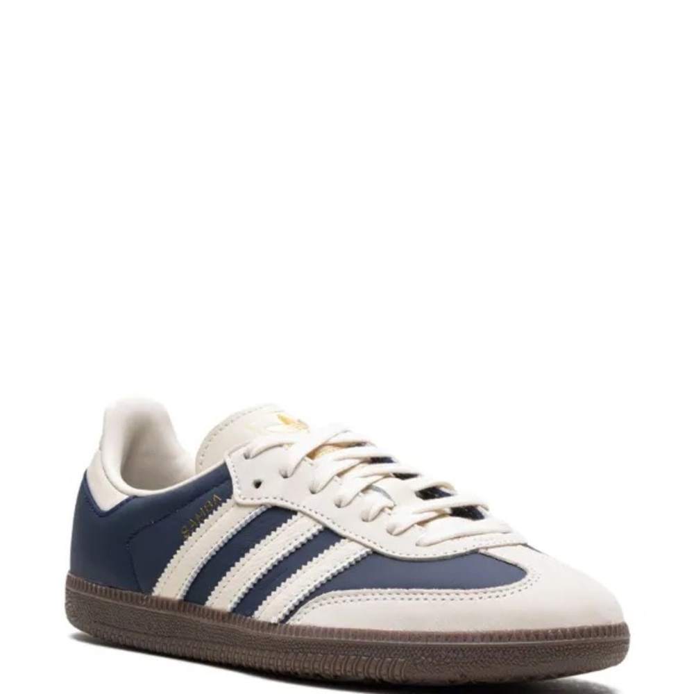 Adidas White and Blue Sneakers